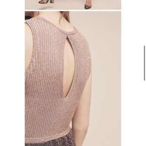 Moth by anthropology sleeveless sparkly top